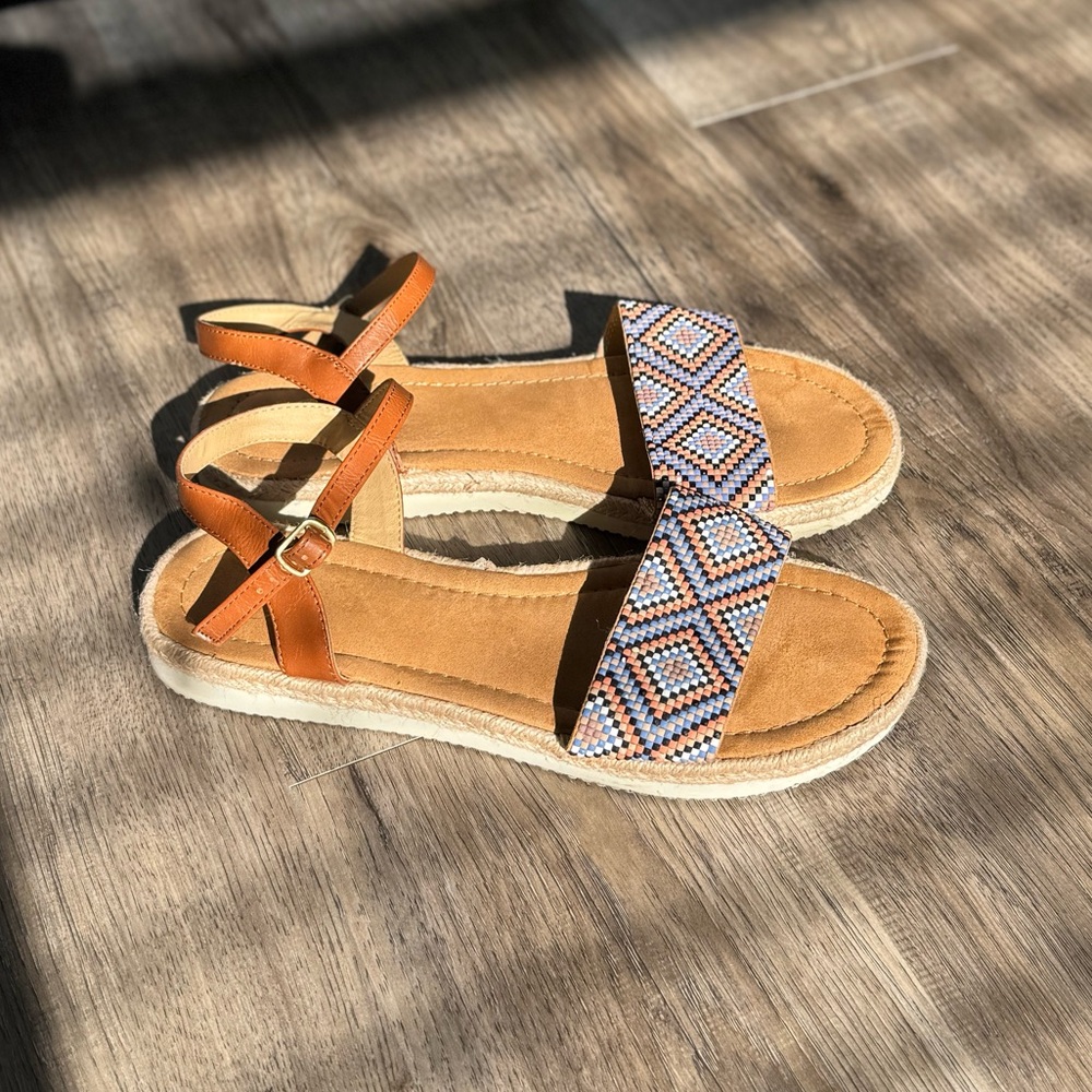 SO Brand Multi Color Sandals Ladies - Size 10